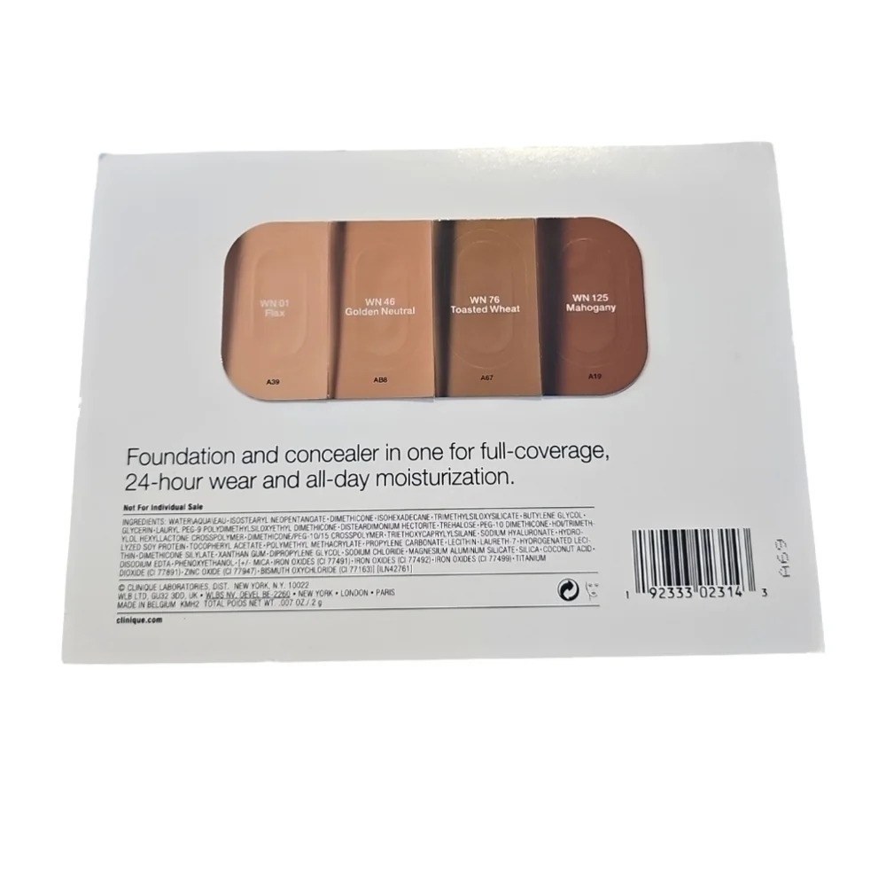 ⚪ FREE ⚪ CLINIQUE BEYOND PERFECTING FOUNDATION + CONCEALER - SAMPLE CARD